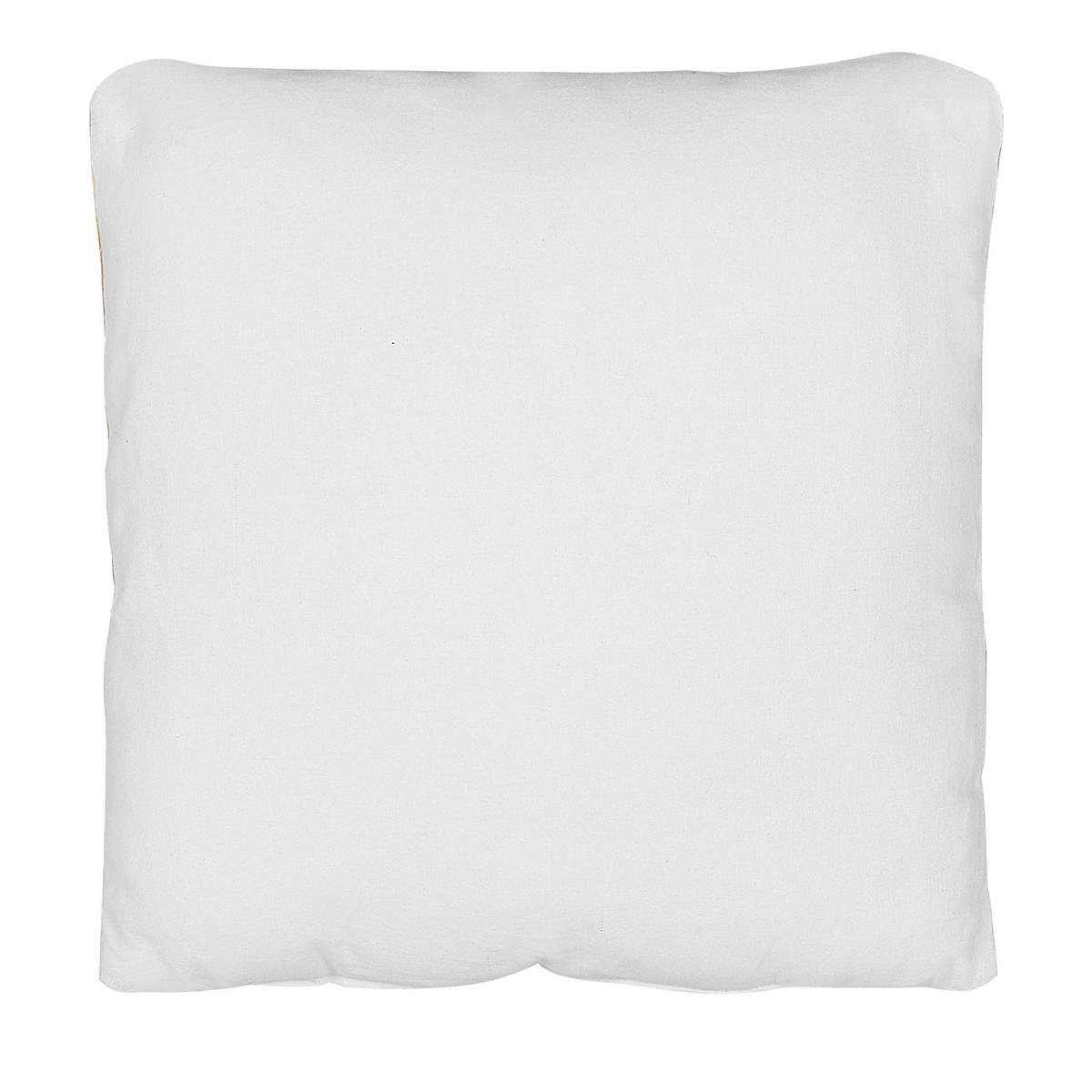 DEKOKISSEN 2er-Set Gelb 45/45 cm Waranasi - Gelb, Naturmaterialien/Textil (45/45cm) - Beliani