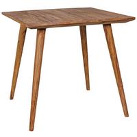 ESSZIMMERTISCH – Massivholz Braun 80x80x76 cm Retro Landhausstil - Braun, Holz (80/80/76cm) - KADIMA DESIGN