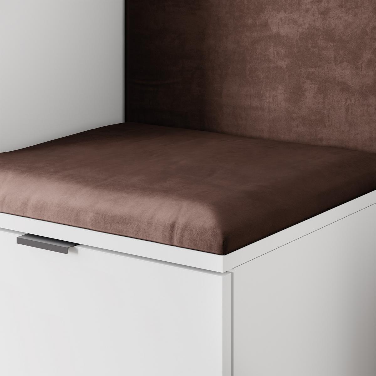 GARDEROBENSCHRANK LORI 95/181/51 cm Modern Garderobe-Set Weiß - Weiß/Braun, Holzwerkstoff (95/181/51cm) - MASSENO