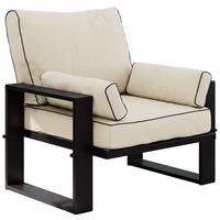 GARTENSESSEL Elba - Beige - Beige, Textil (98/90/87cm) - MKS