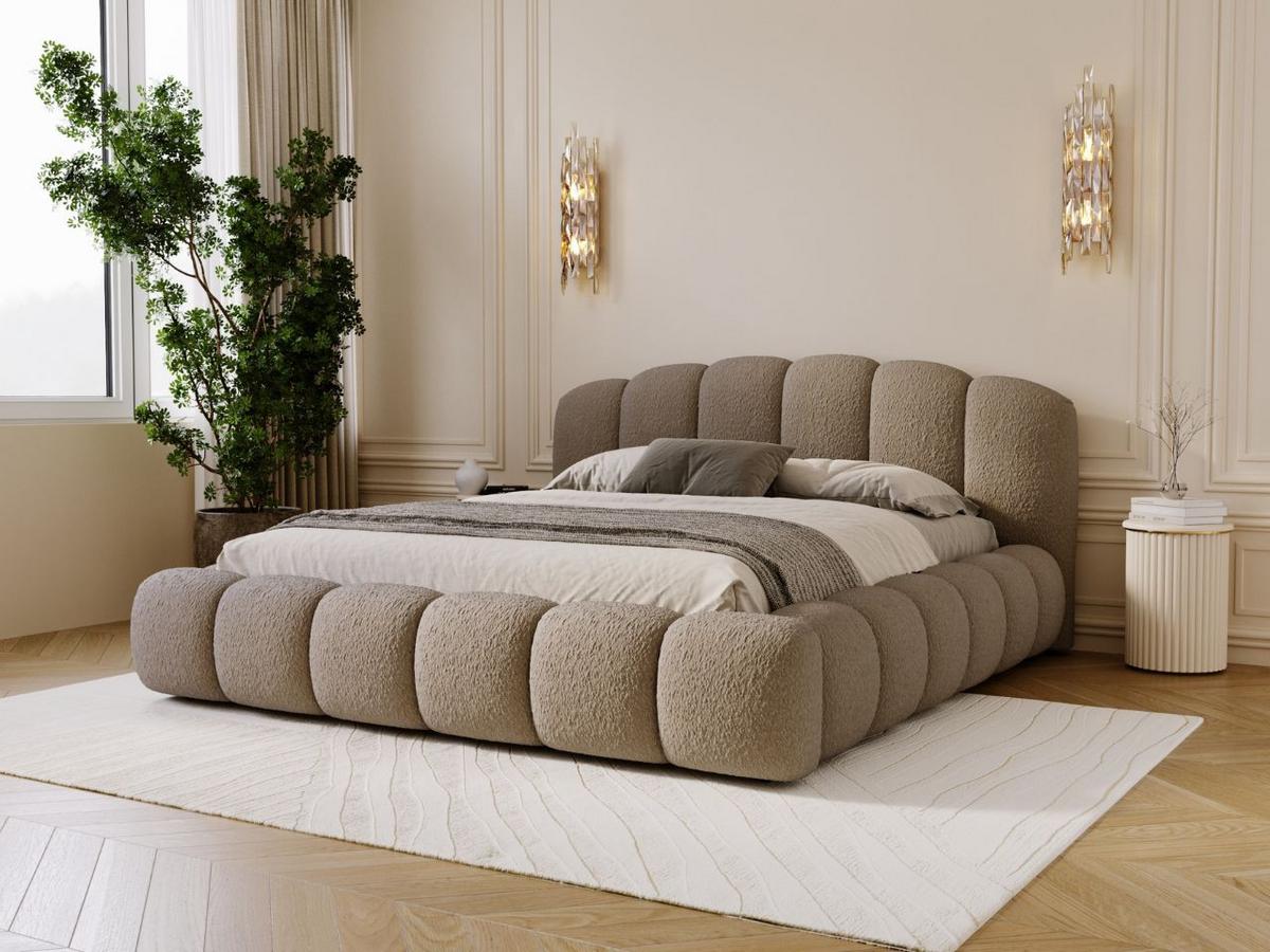 POLSTERBETT CLOUD SOFT - Braun, Textil (186/234cm) - Graingold