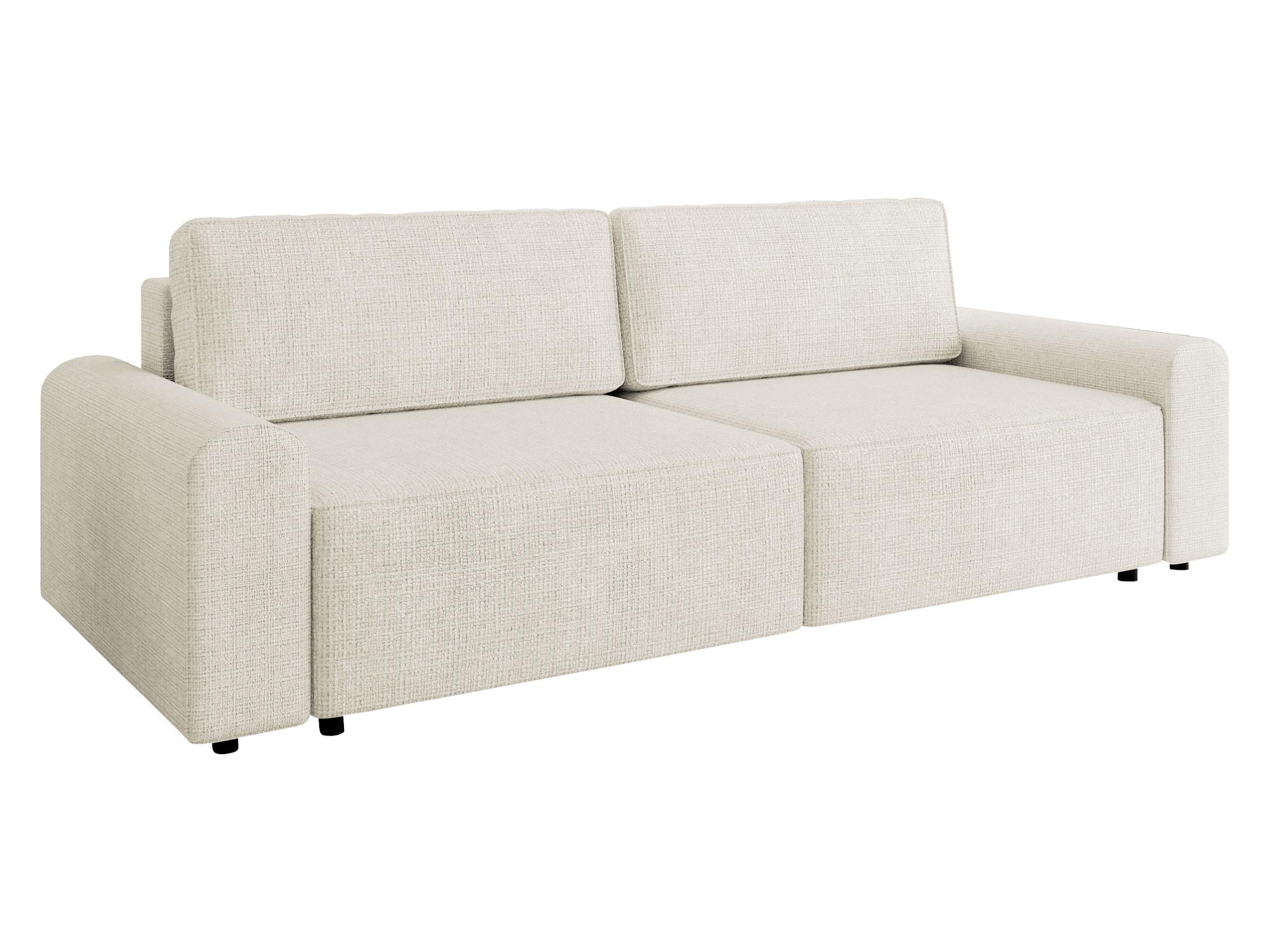 SCHLAFSOFA Bella - Creme/Schwarz, Holz/Kunststoff (240/85/95cm) - MIRJAN24