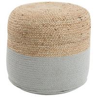 POUF Dalama 46/46/48 cm - Naturfarben, Naturmaterialien (46/48/46cm) - Beliani