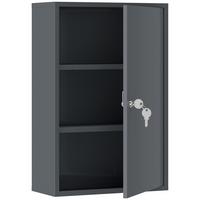 MEDIZINSCHRANK Metall Grau - Grau, Metall (18/60/40cm) - Kleankin