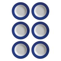 SUPPENTELLER Doppio Indigo Blau ø 22 cm 6er Set - Blau, Keramik (22cm) - Ritzenhoff Breker