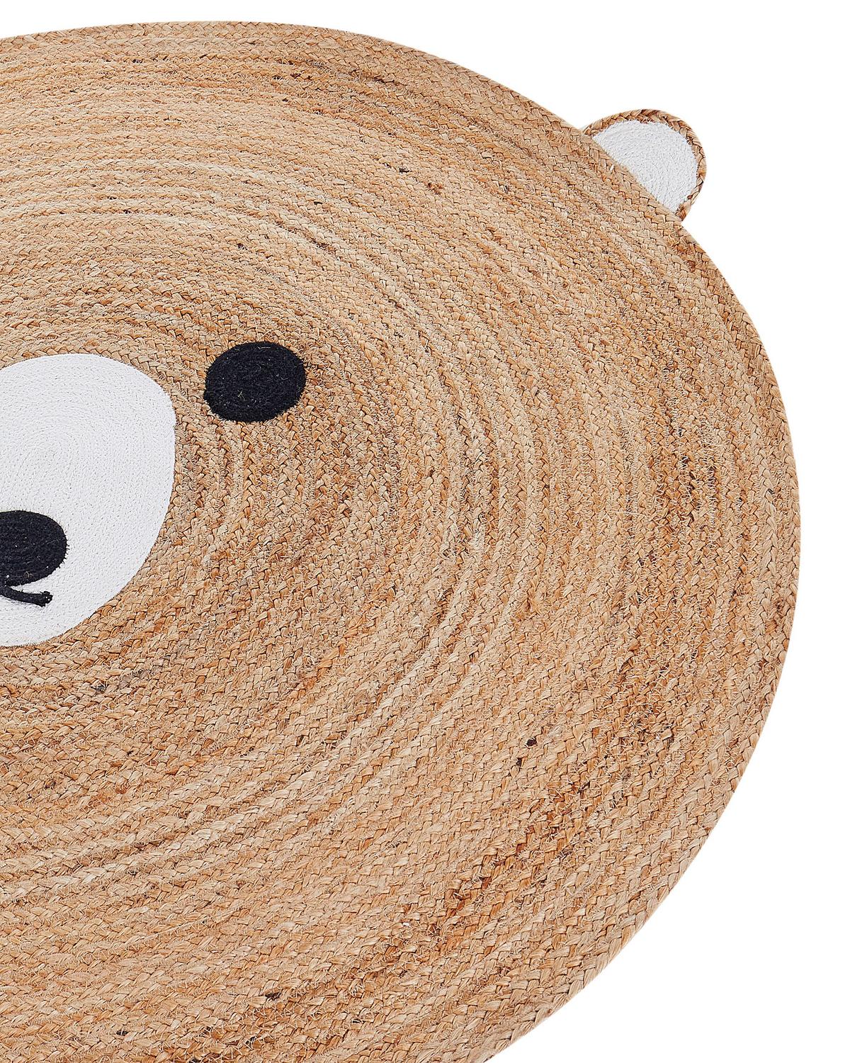 KINDERTEPPICH Kosalar 120/120 cm - Beige, Naturmaterialien (120/120cm) - Beliani