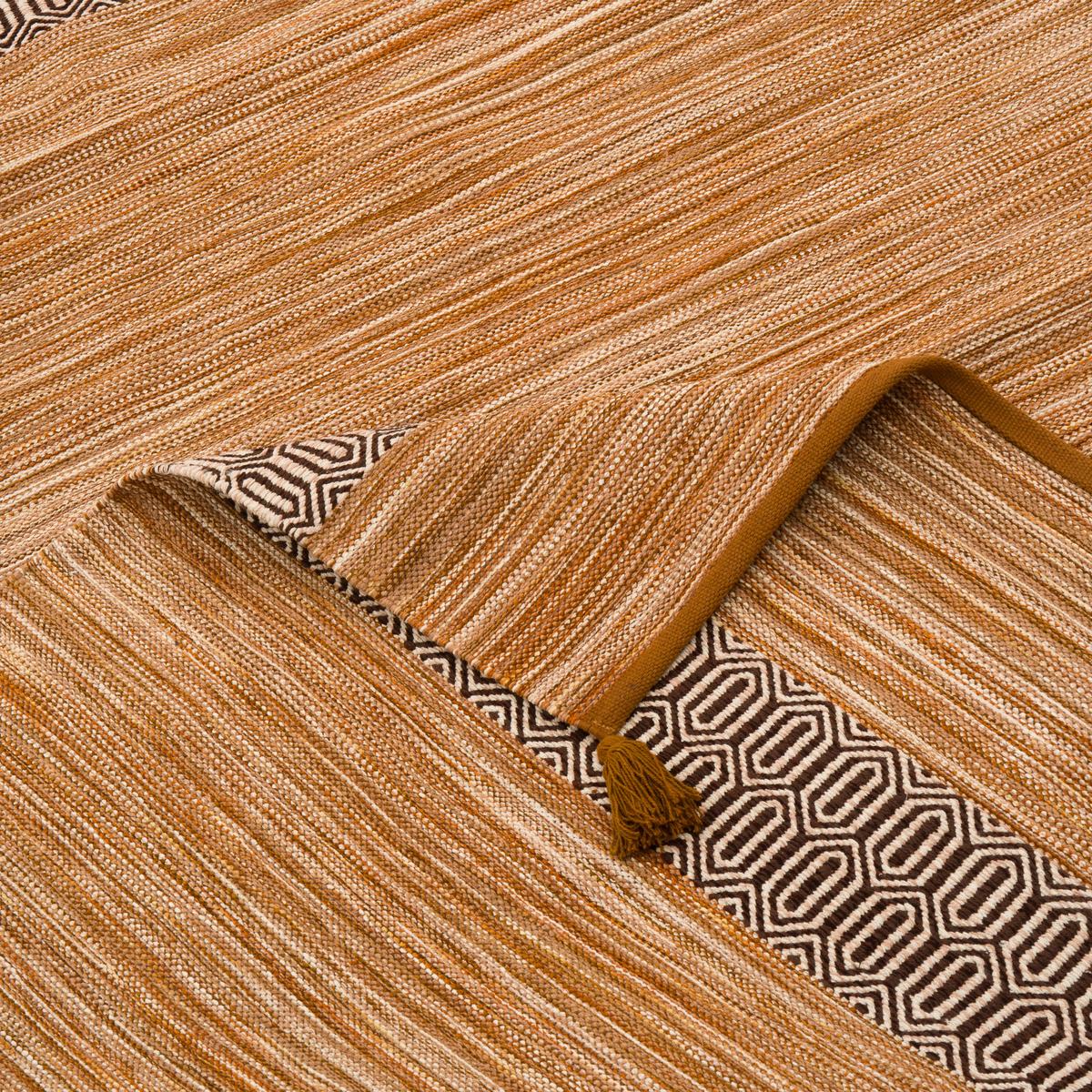 NATUR BAUMWOLLE TEPPICH KELIM TOSKANA - Beige, Textil (90/160cm) - Pergamon