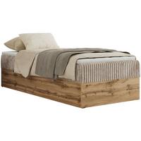 BOXBETT WOOD ZERO 90/200 - Hellbraun Cord - H3 - Topper T25 - Hellbraun, Textil (90/200cm) - MKS