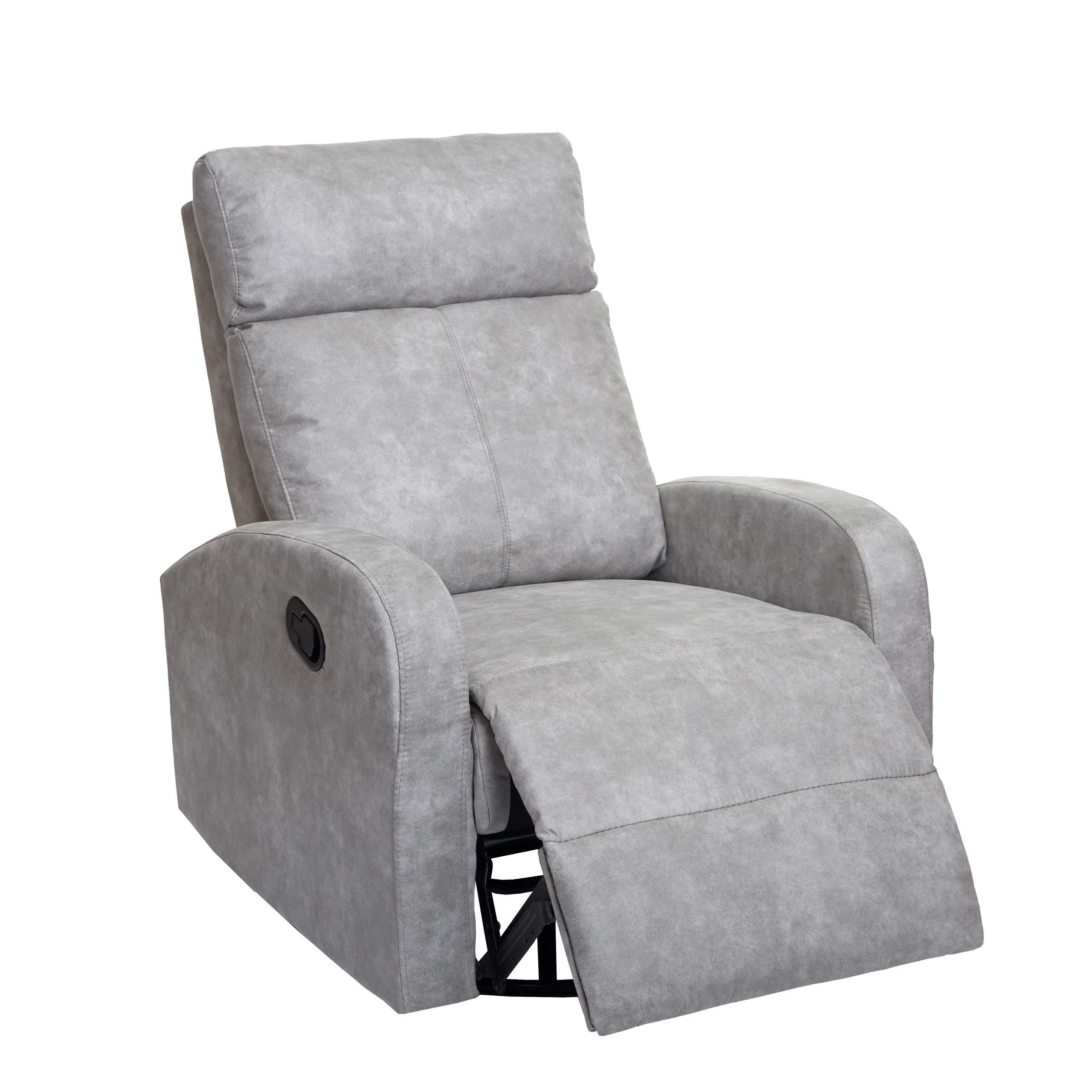 FERNSEHSESSEL PREMIUM Hellgrau - Hellgrau, Textil (75/100/96cm) - MCW