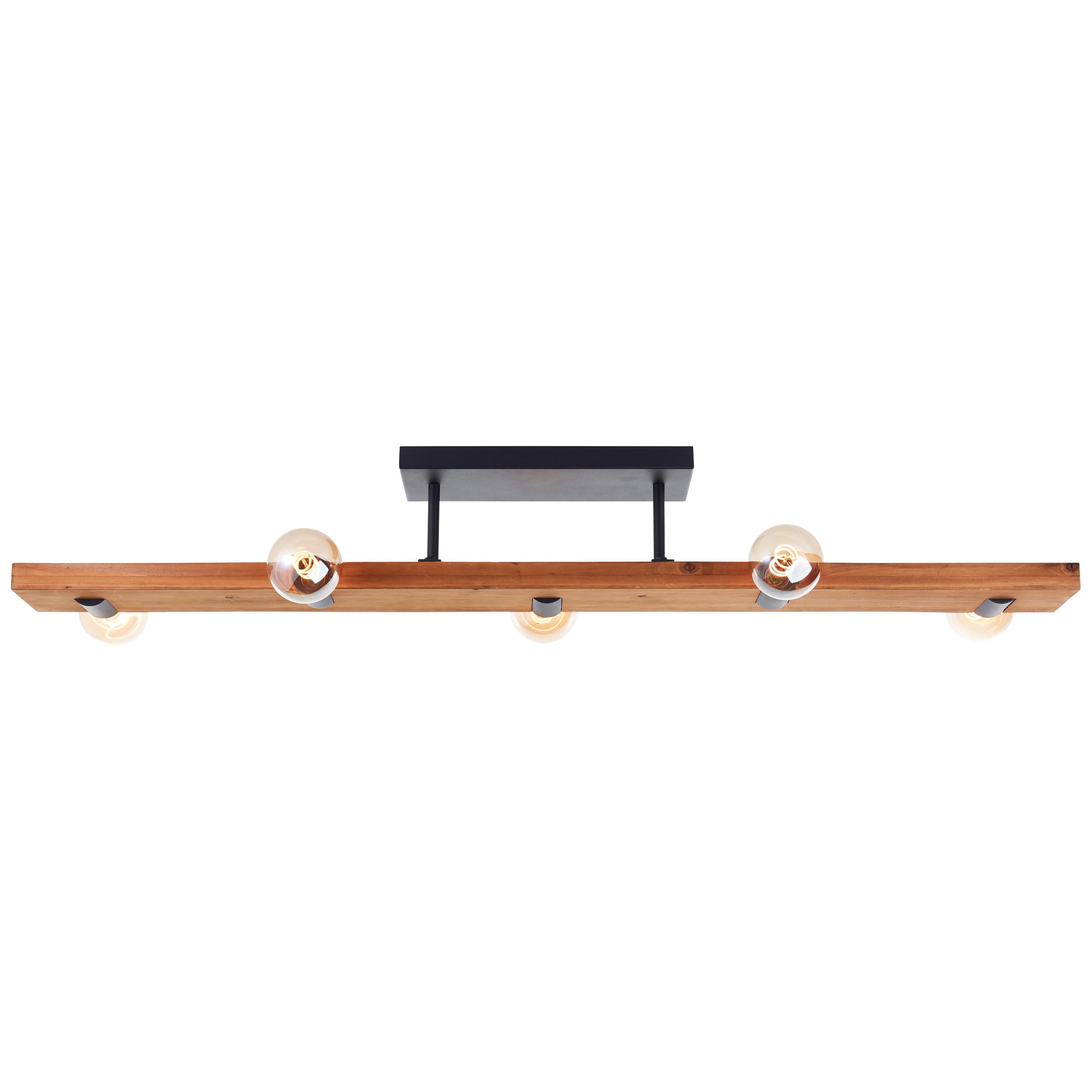 DECKENLEUCHTE Mertes 80115/76 - Braun, Holz (12.5/115/15.7cm) - Brilliant