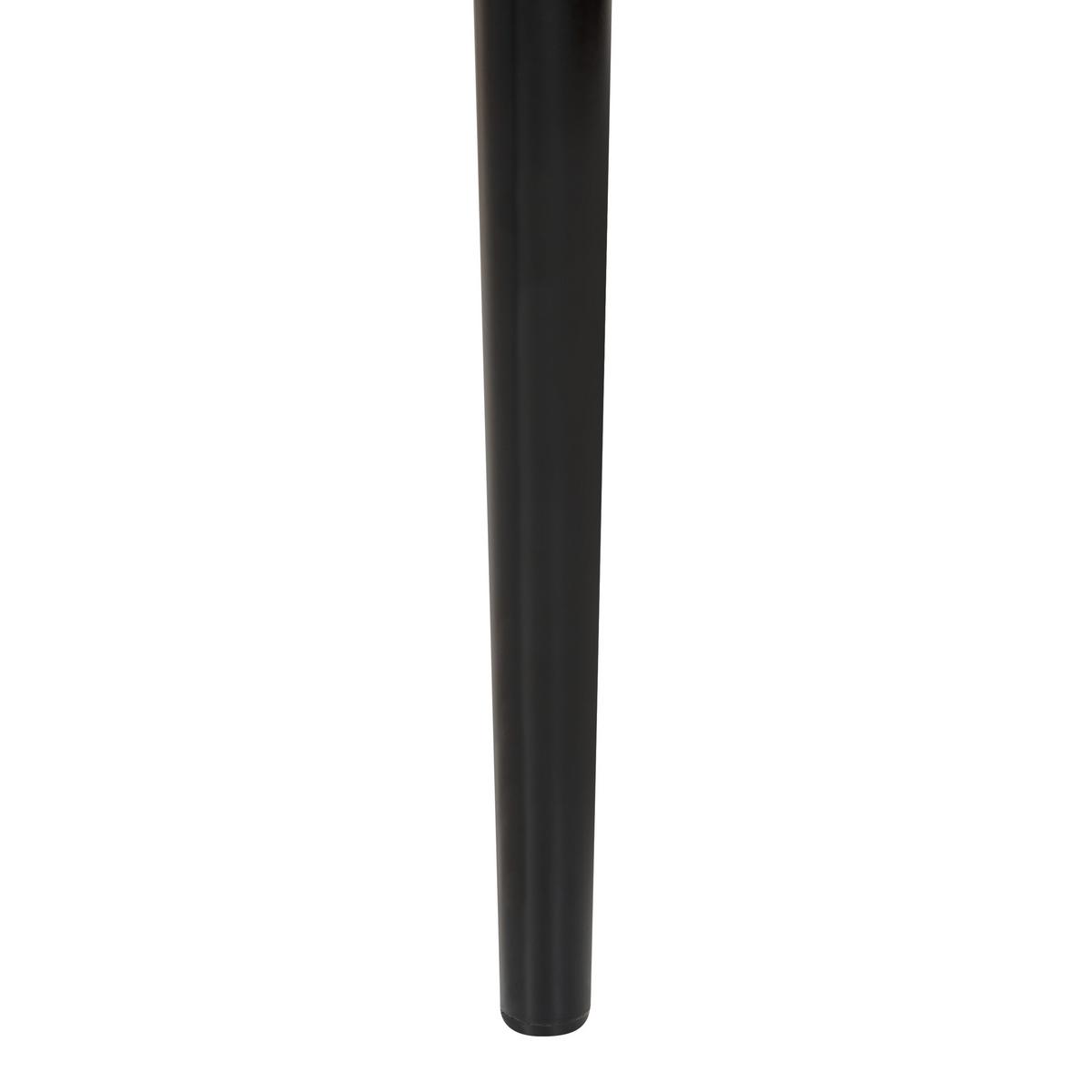 ESSZIMMERSTUHL 2er-Set Metall schwarz/beige Kobuk - Hellbraun/Beige, Metall (52/75/46cm) - Beliani