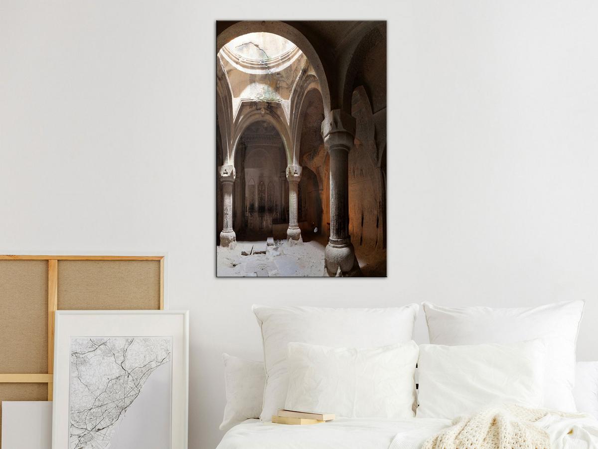 KUNSTDRUCK Beige 40/60 cm - Beige/Braun, Textil (40/60cm) - KUNSTLOFT