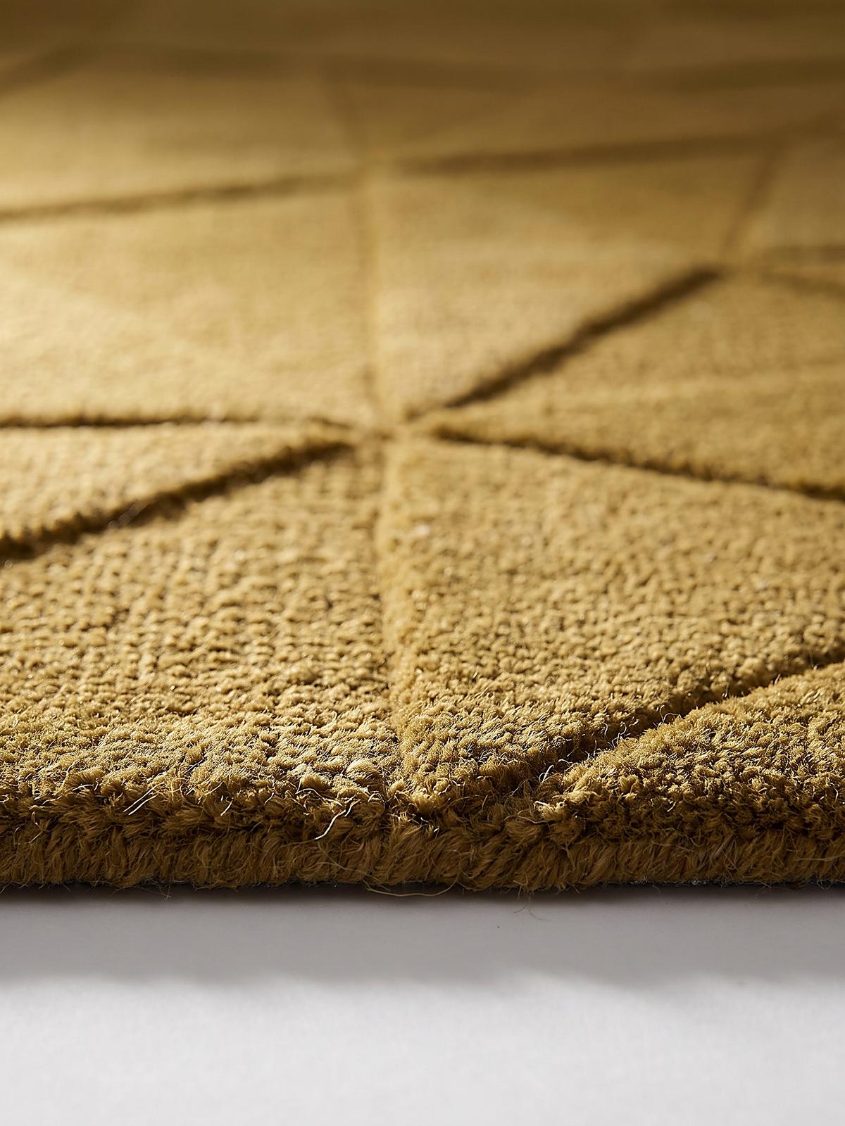 WOLLTEPPICH handgetuftet DEBEN, Splitterformen, Ocker, 200 x 290 cm - Gelb, Textil (200/290cm) - KADIMA DESIGN