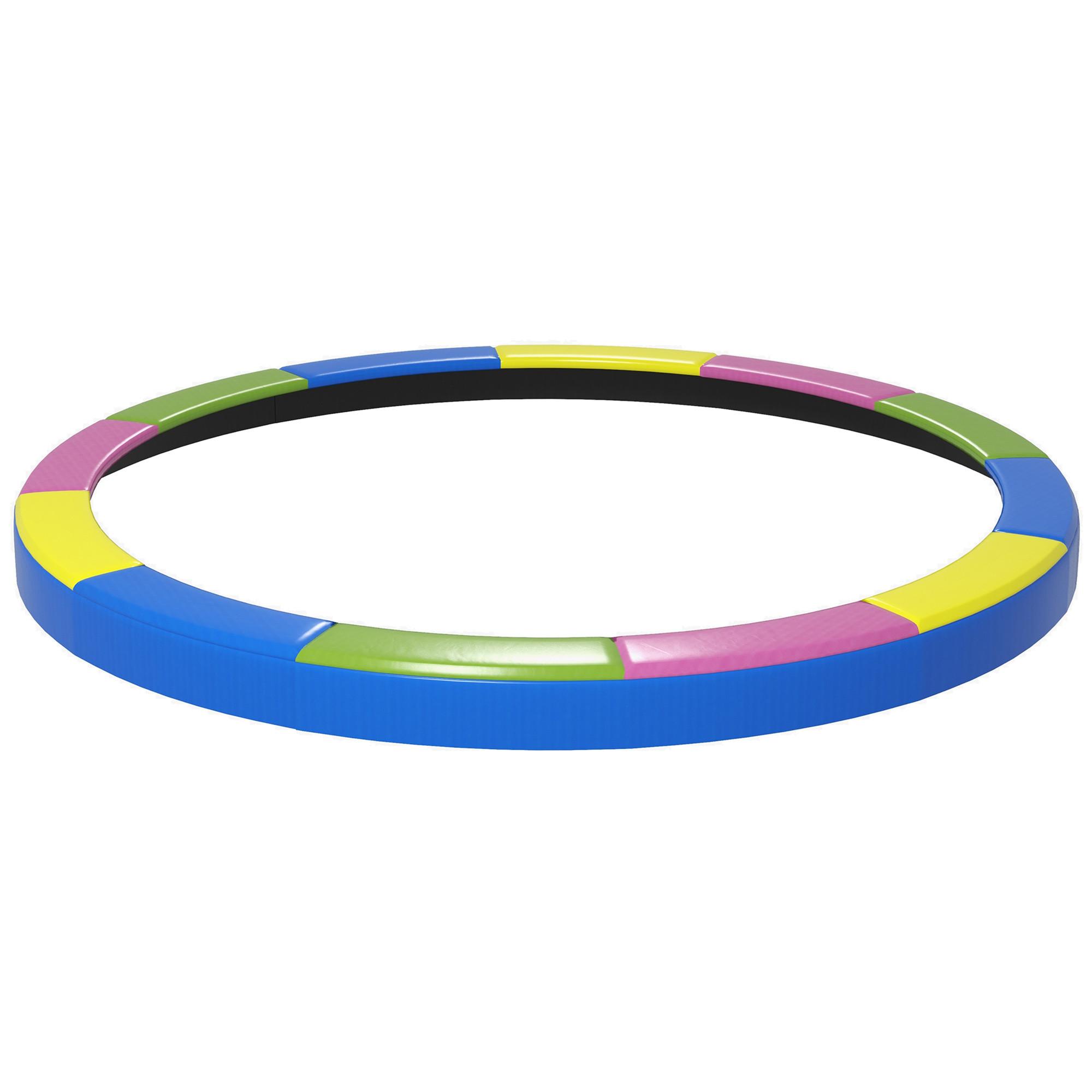 TRAMPOLIN Randabdeckung Kunststoff, PE Mehrfarbig - Blau, Kunststoff (366/366cm) - SPORTNOW