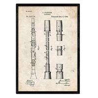 POSTER Klarinette Patent A3 Rahmenlos - Klar, Papier (29.7/5/42cm) - Nacnic