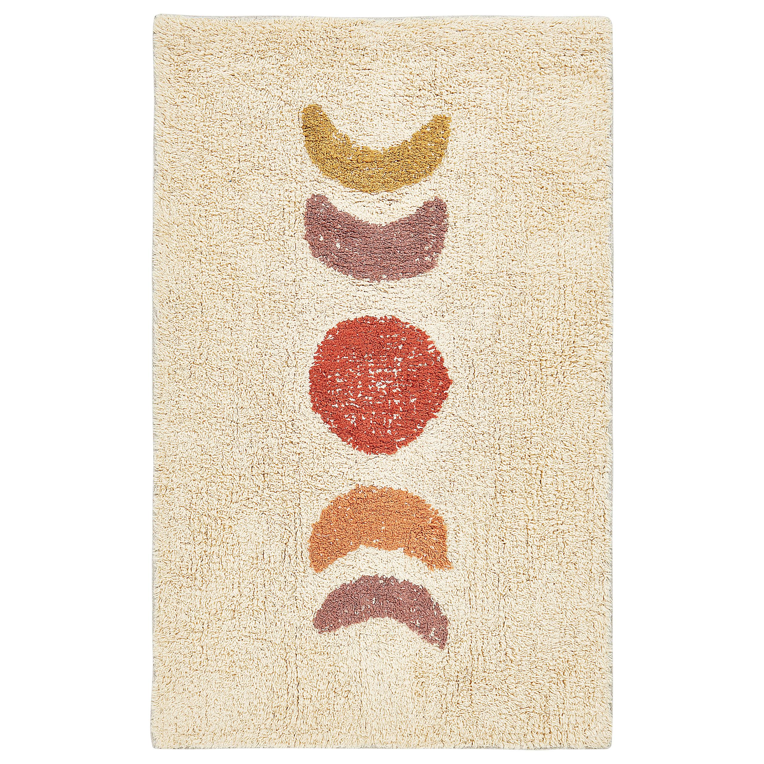 BADEMATTE Beige 50 x 80 cm Esme - Beige/Gelb, Textil (50/80cm) - Beliani