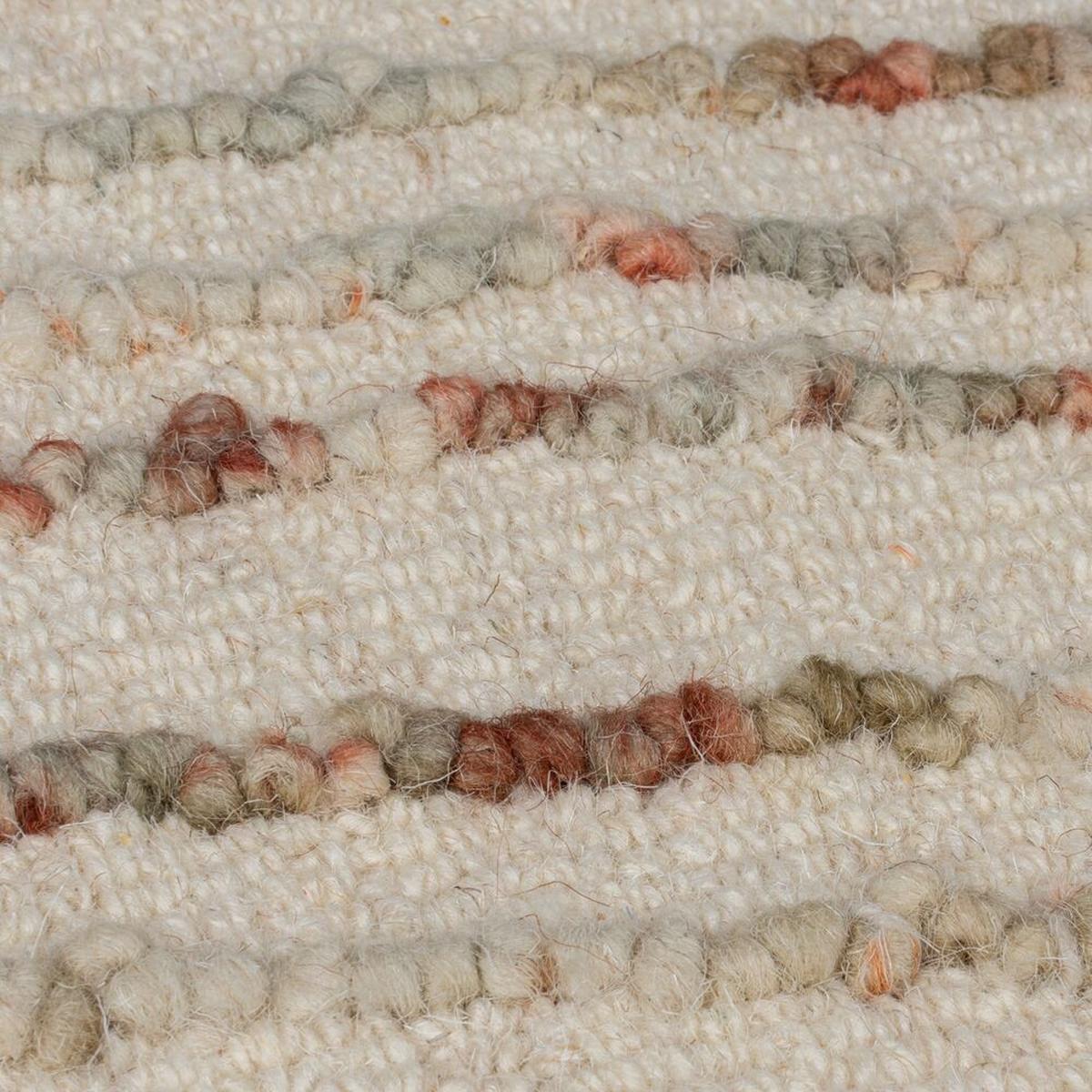 WOLLTEPPICH HUMBER, abstrakt, Natur-Orange, 120 x 170 cm - Naturfarben/Orange, Textil (170/120cm) - KADIMA DESIGN