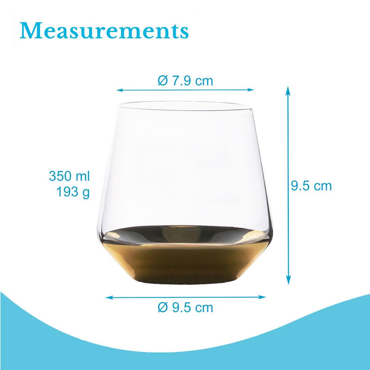 WASSERGLAS SET 350 ml (4-tlg) - Transparent, Glas (0.35L) - Intirilife