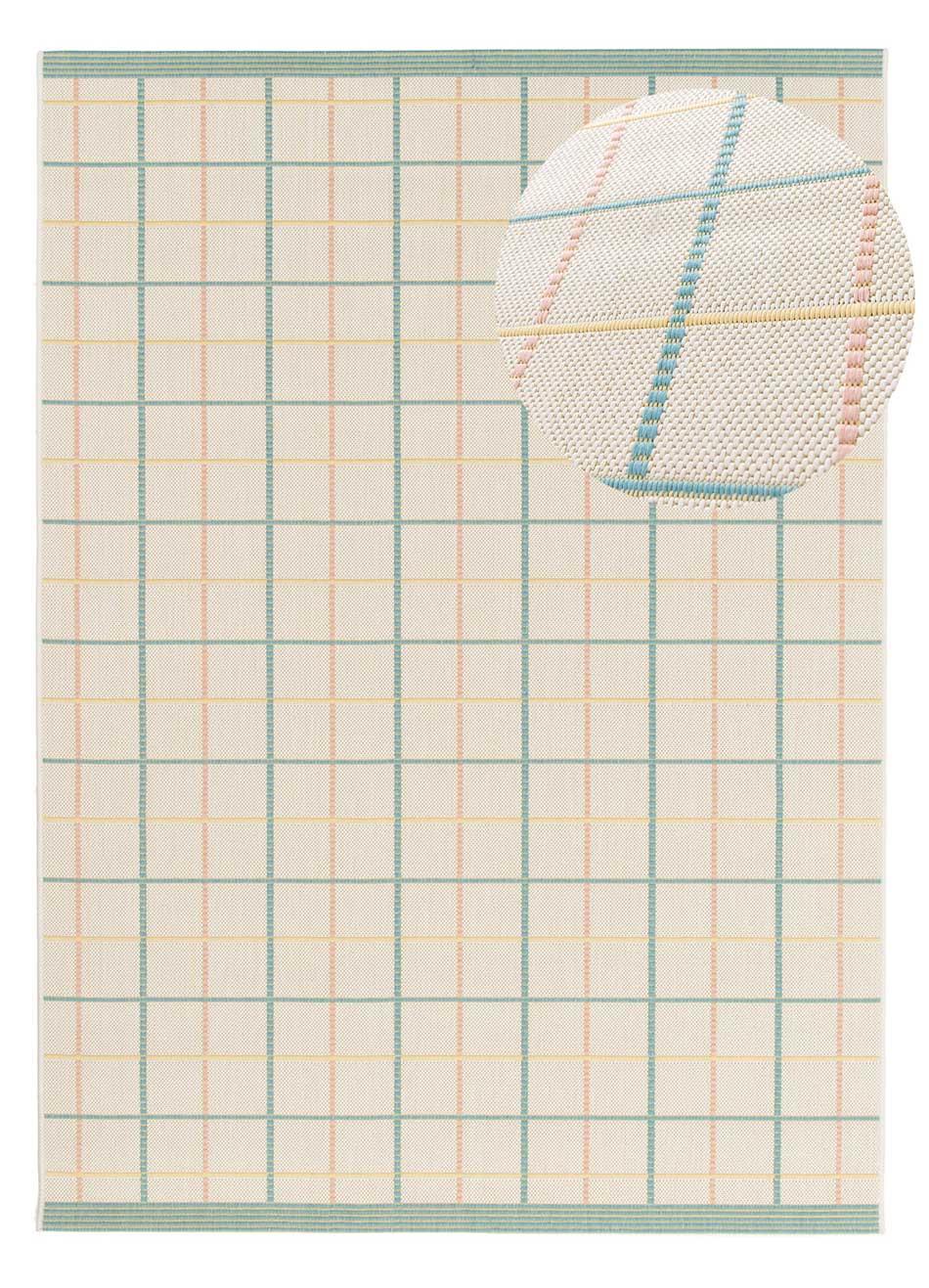 OUTDOORTEPPICH In Pastelltönen Manila 120/170 cm - Pastellblau/Pastellgrün, Textil (120/170cm) - Atticgo