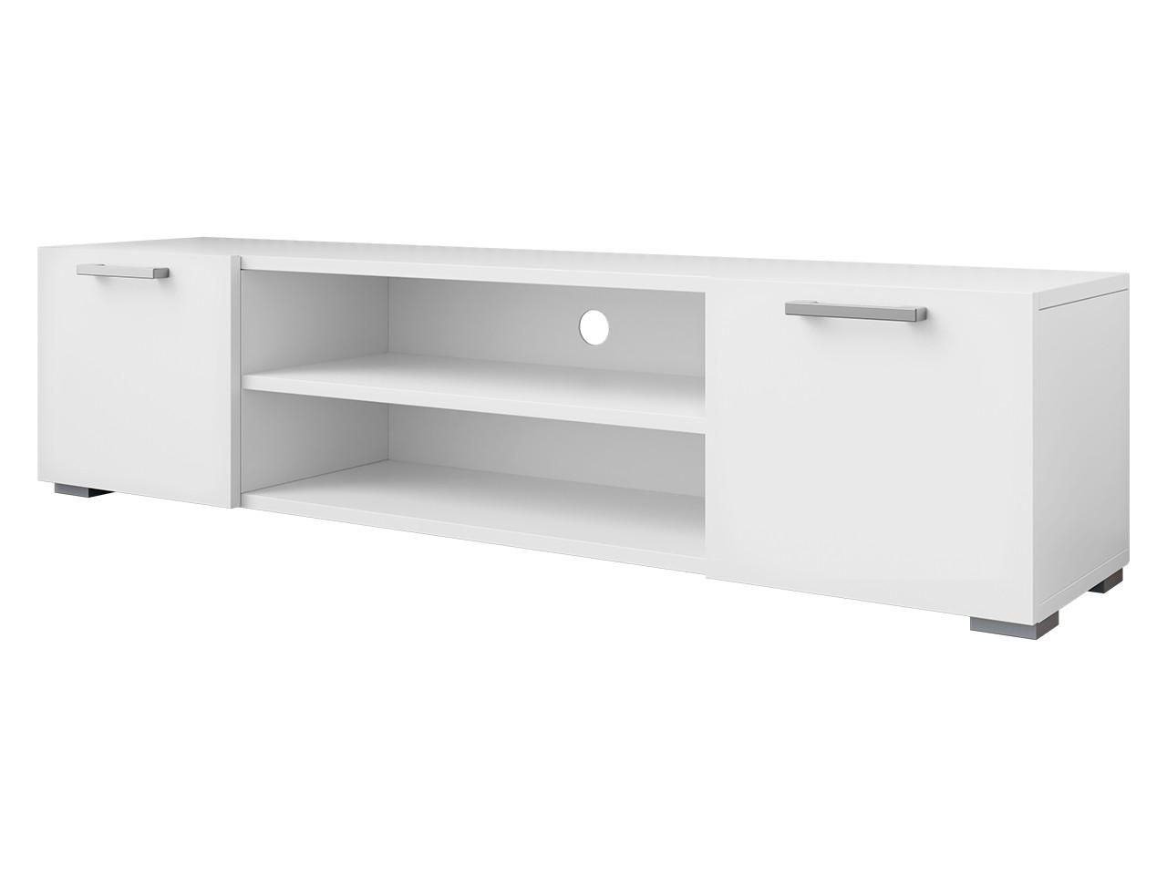 TV-ELEMENT Gimren 2D - Hellgrau/Weiß, Holzwerkstoff/Kunststoff (156/36/35cm) - MIRJAN24