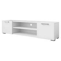 TV-ELEMENT Gimren 2D - Hellgrau/Weiß, Holzwerkstoff/Kunststoff (156/36/35cm) - MIRJAN24