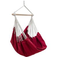 XXL HÄNGESESSEL 185/130 cm Belastbar bis 150 kg Bordeaux - Rot, Textil (130/155/185cm) - Amanka