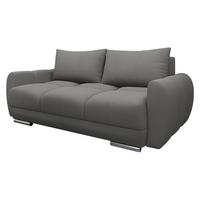 SOFA Logo 2 - Silberfarben/Grau, Holz/Kunststoff (186/89/97cm) - MIRJAN24