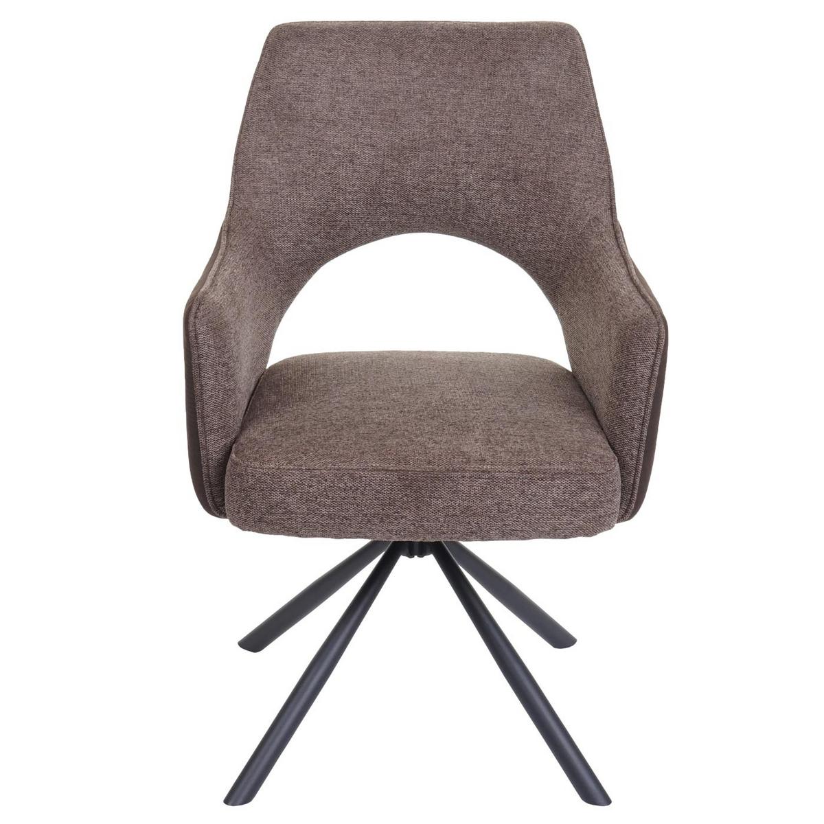 ESSZIMMERSTUHL K3 Braun, Dunkelbraun - Dunkelbraun/Braun, Textil (57/89/52cm) - MCW