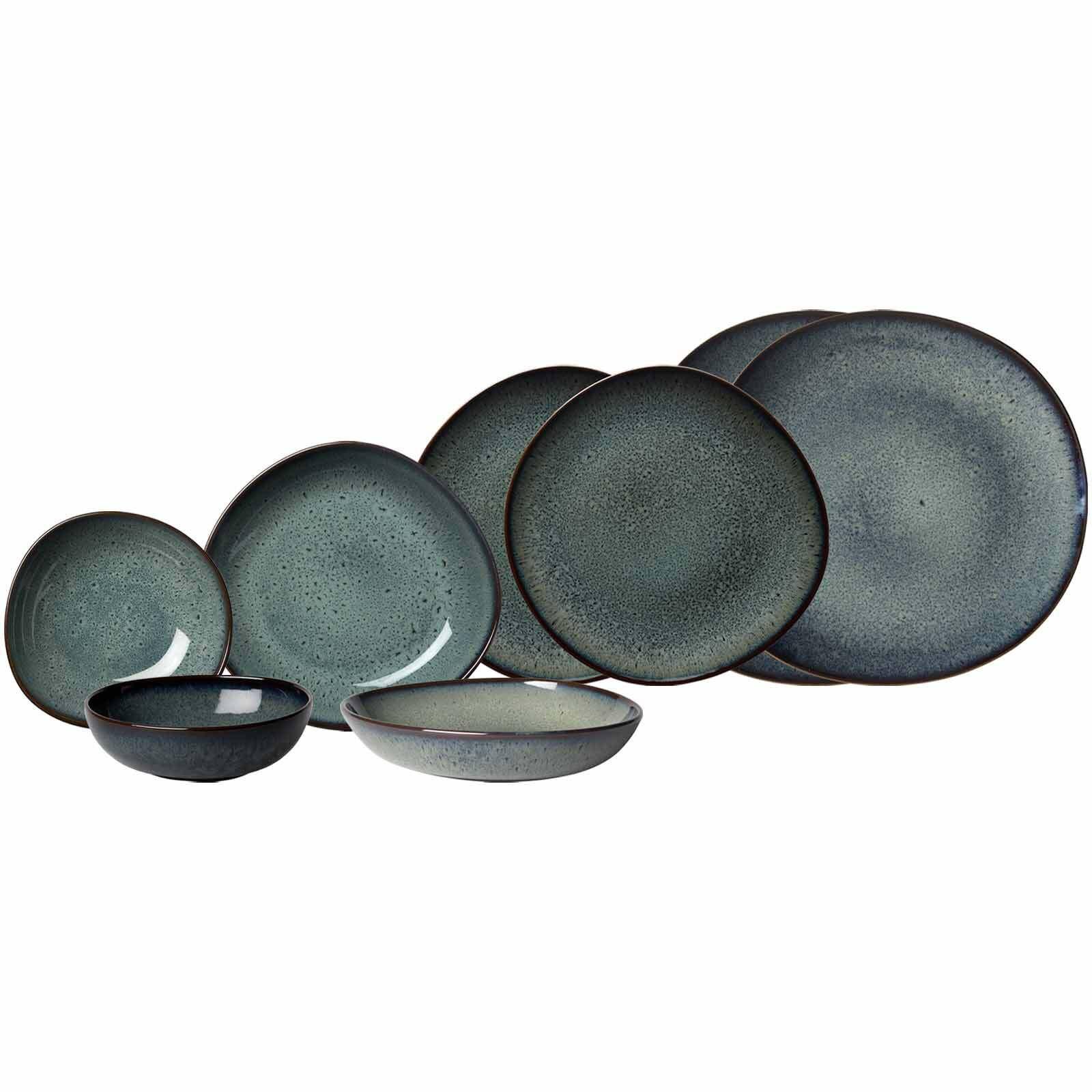 EINSTEIGER-SET Lave Gris 8-tlg. - Grau, Keramik (2/2/2cm) - like.Villeroy & Boch