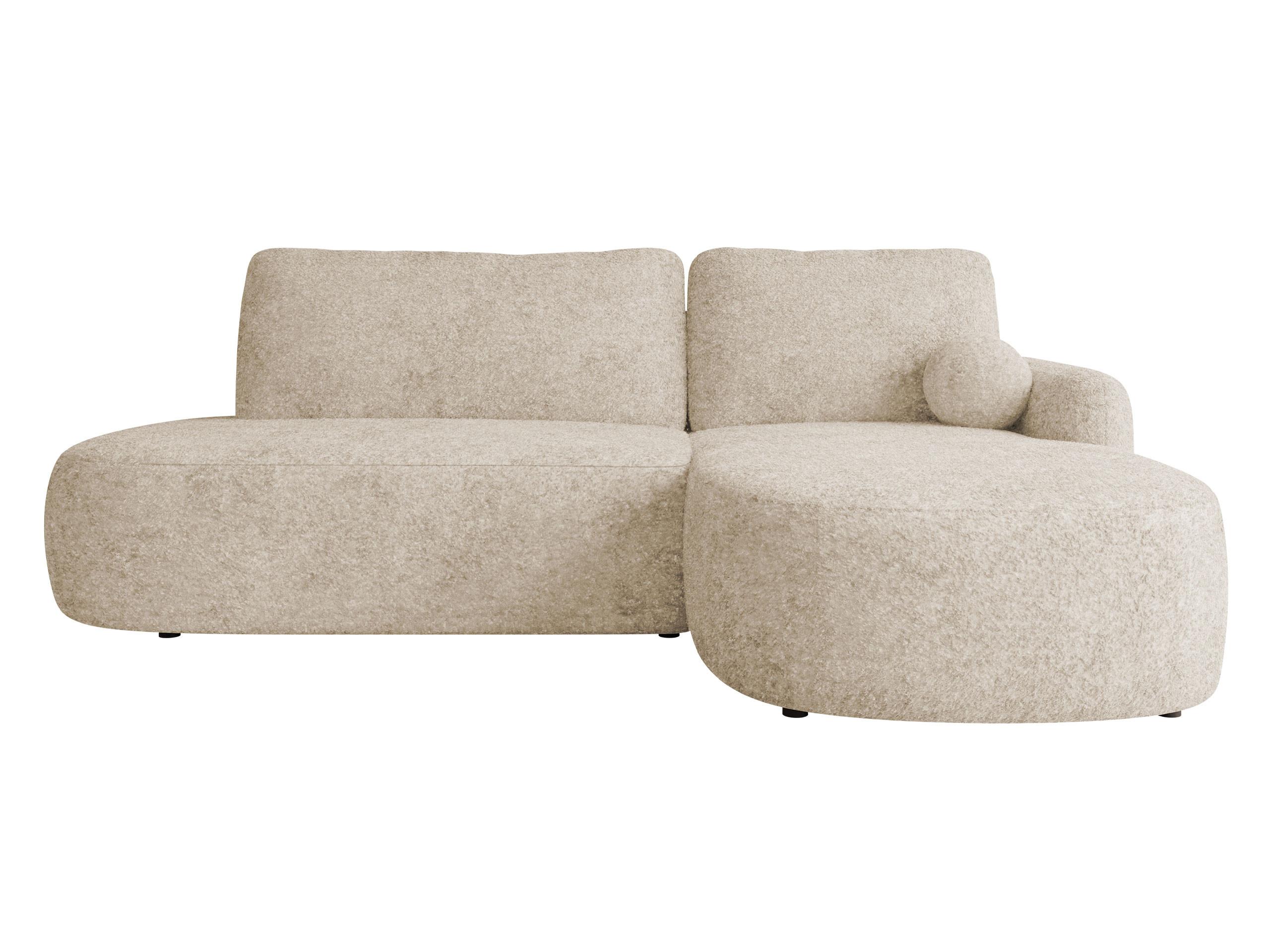 ECKSOFA Loridu O, Seite: Rechts - Beige/Schwarz, Holz/Kunststoff (274/174cm) - MIRJAN24
