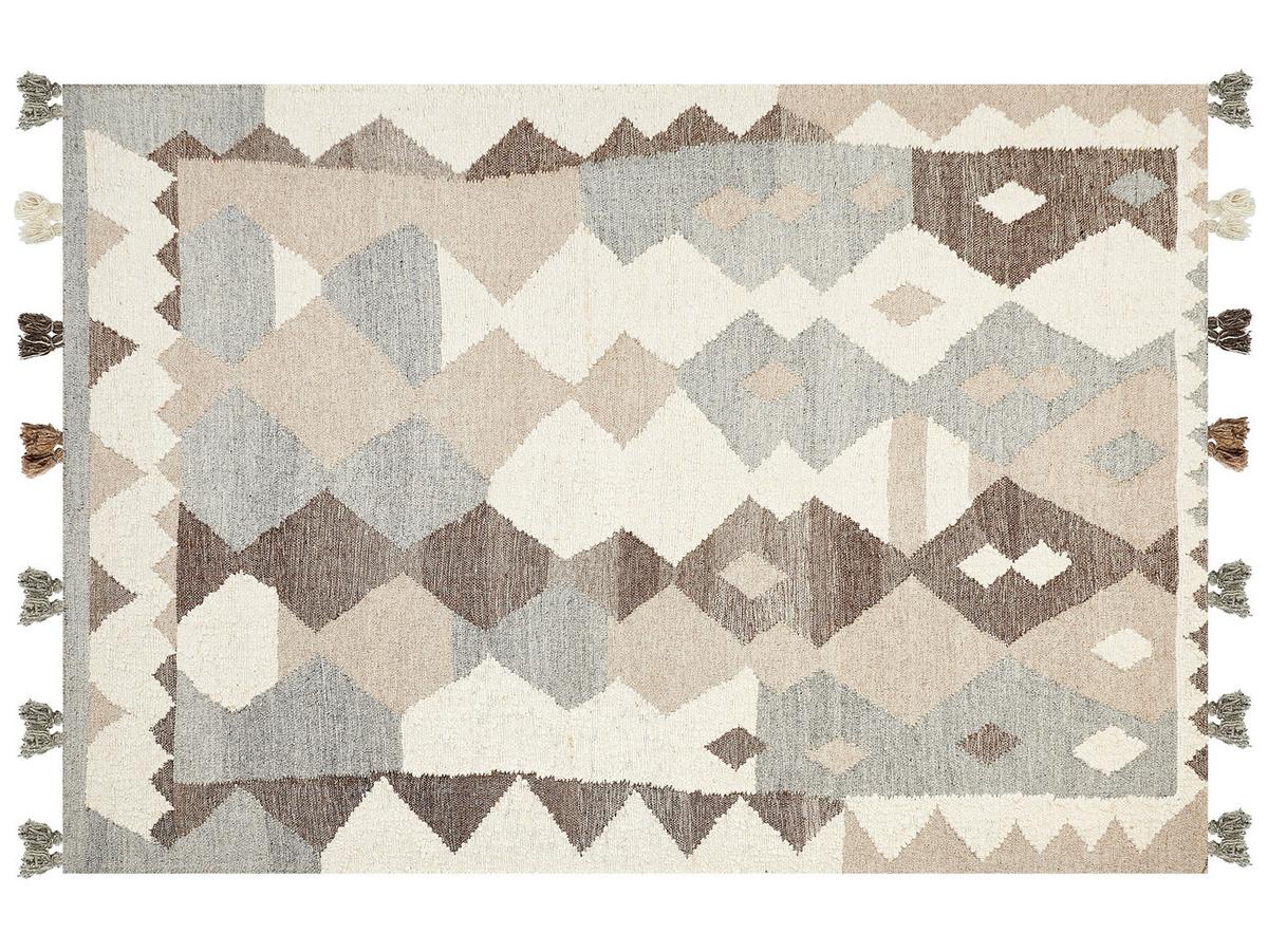 KELIM-TEPPICH Aralez 230/160 cm - Multicolor, Textil (160/230cm) - Beliani