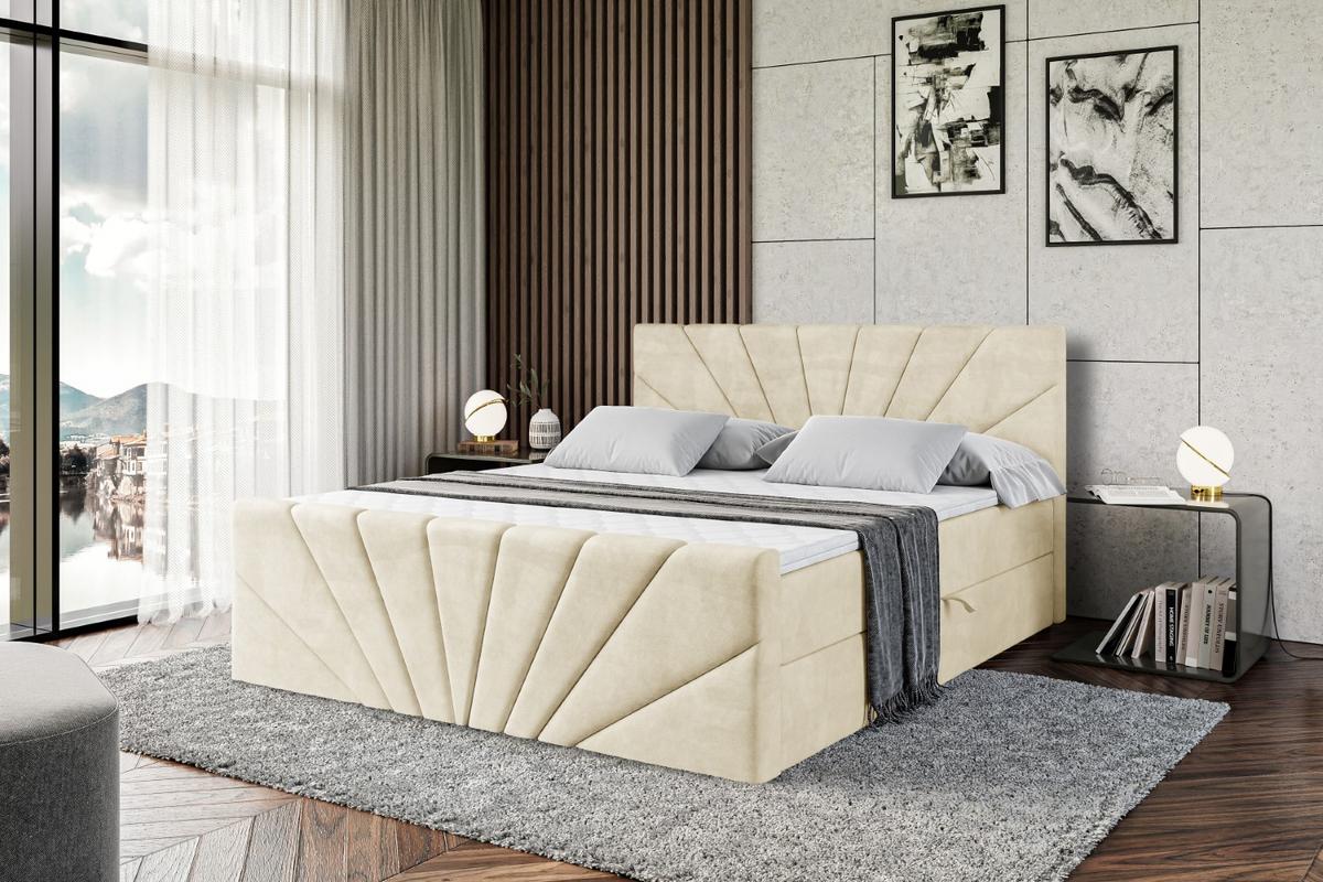 BOXBETT MILTIO-Z - 200x200 cm - H4 - Beige - Beige, Holzwerkstoff (200/200cm) - ALTDECOR