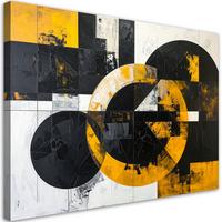 LEINWANDBILD 3D und geometrisch 60x40cm - Gelb, Textil (60/40cm) - Feeby