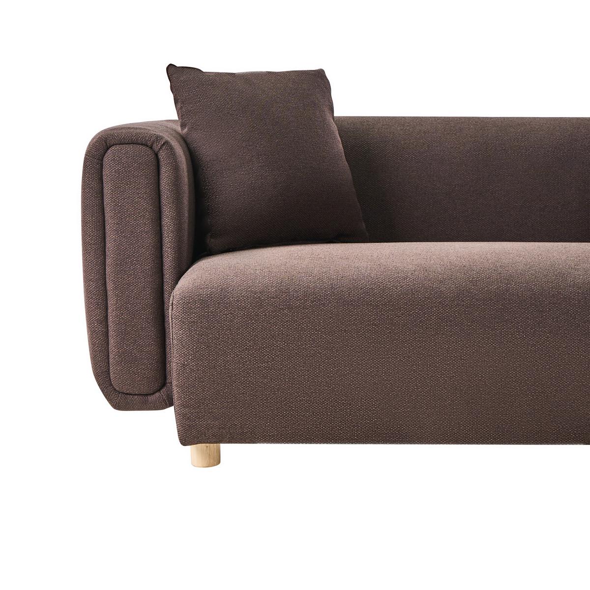 2-SITZER-SOFA Stoff Dunkelbraun Lillerod - Dunkelbraun, Textil (176/67/86cm) - Beliani