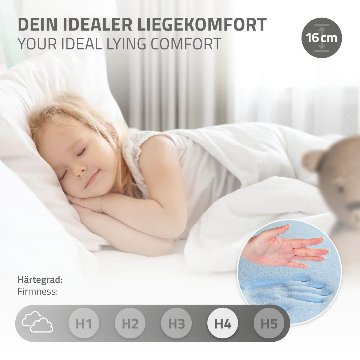 KINDERBETT Tipi mit Matratze 90x200 cm Mint - Mintgrün, Holz (90/200cm) - ML-DESIGN