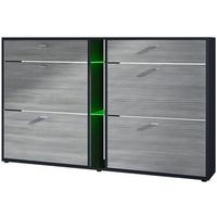 SCHUHSCHRANK Today Fronten in Avola-Anthrazit - Anthrazit, Holzwerkstoff (155.5/95/28cm) - Vladon