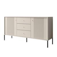 SIDEBOARD 2D3S VIVALDI mit Schubladen und geriffelten Fronten - Kaschmir, Holzwerkstoff (155/79/39cm) - Lookway