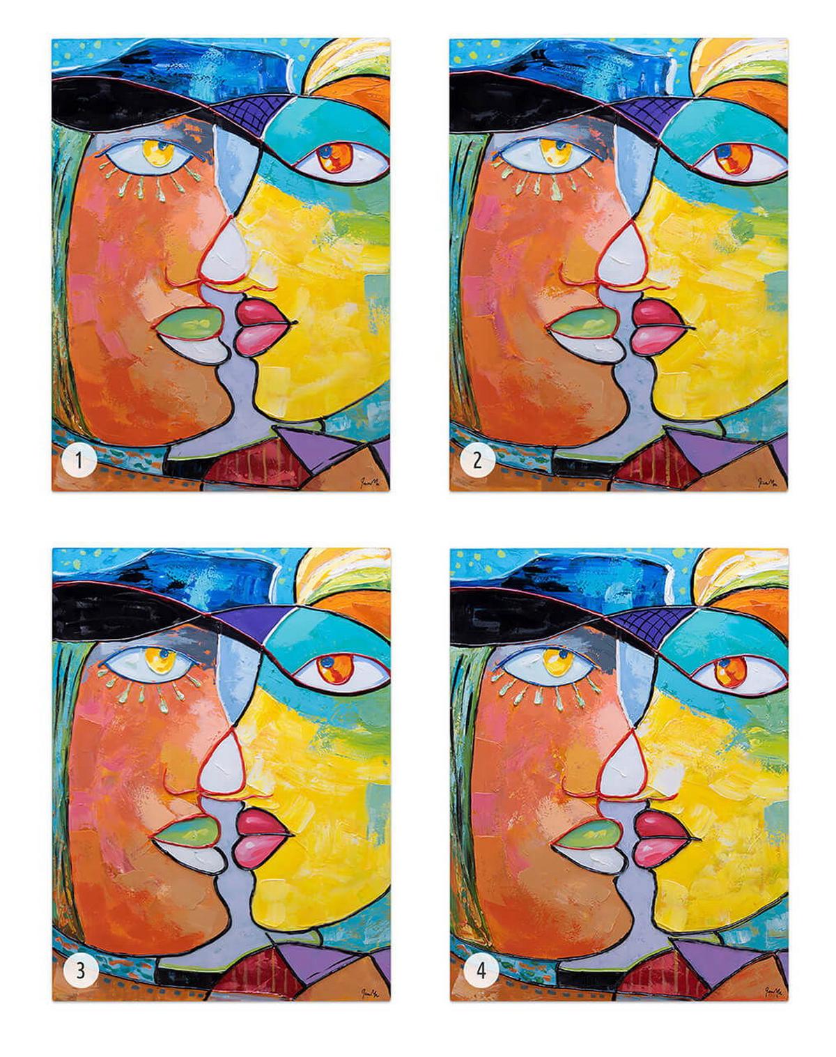 ACRYLBILD HANDGEMALT 75/100 cm - Multicolor, Holz/Textil (75/100cm) - KUNSTLOFT