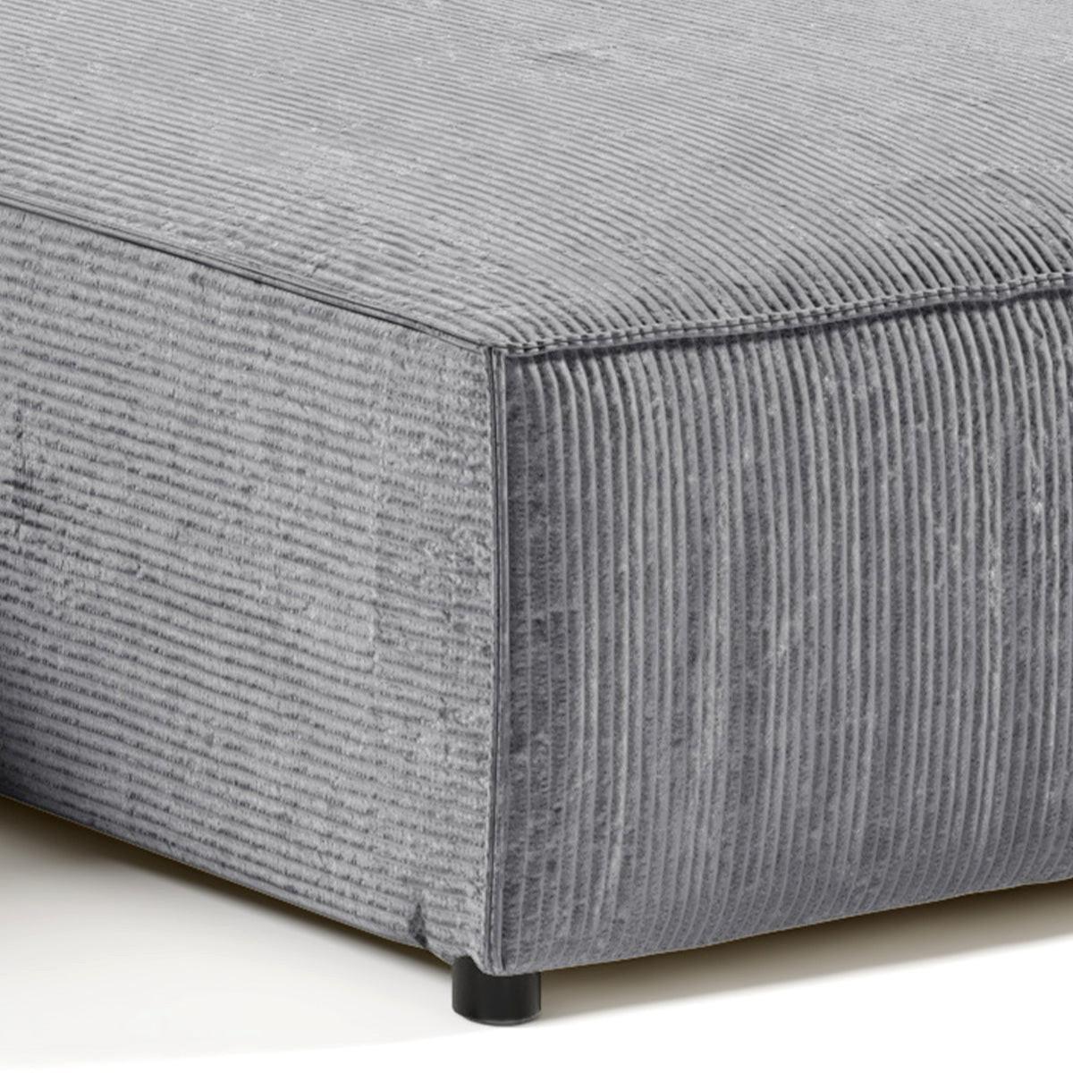 ECKSOFA Isaac 4 Sitzplätze Grau - Grau, Holzwerkstoff (294/185cm) - Petits-meubles