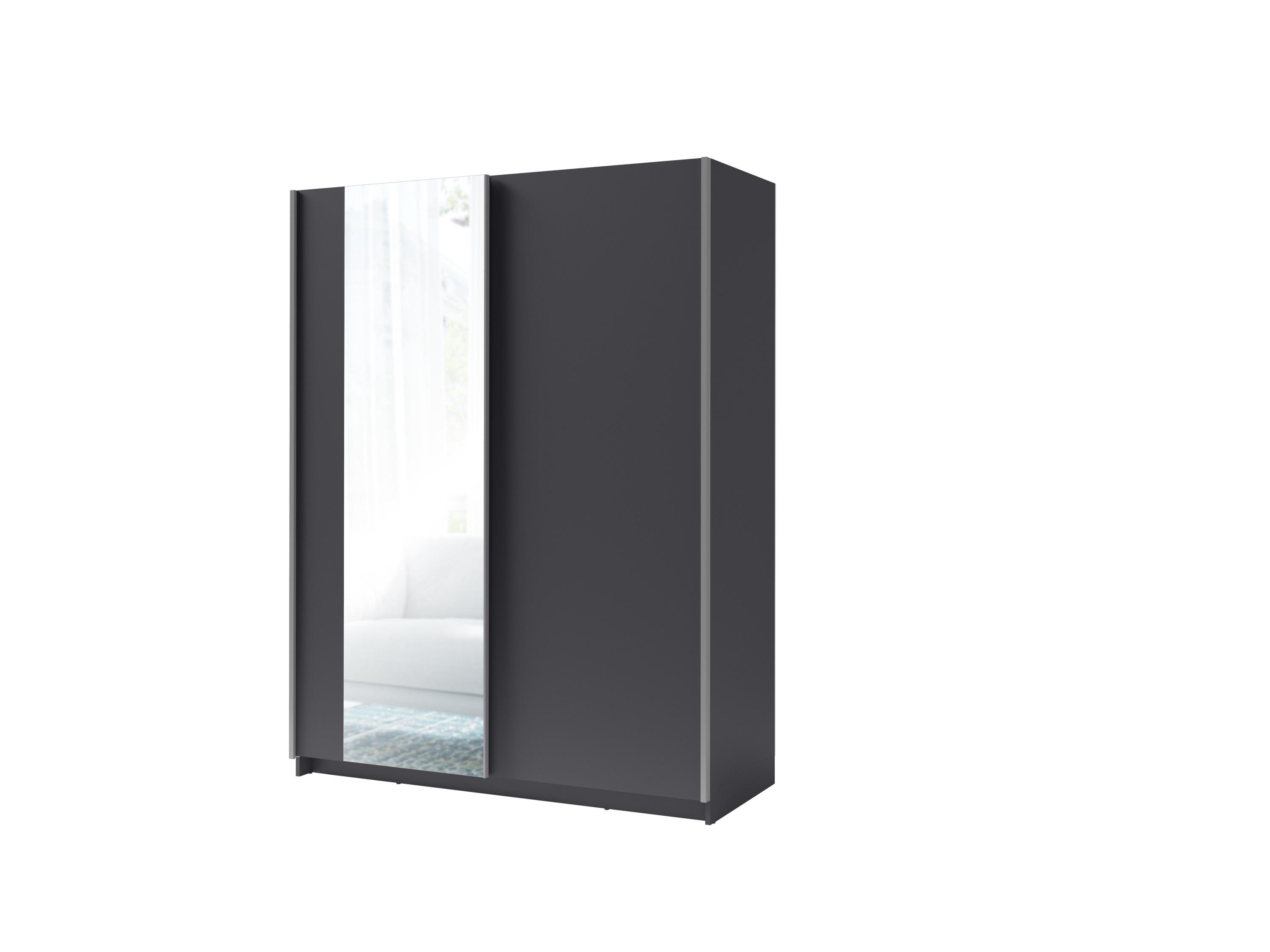 KLEIDERSCHRANK Graphit 181/199/62 - Graphitfarben, Holzwerkstoff (181/199/62cm) - RAUMHIRSCH FURNITURE
