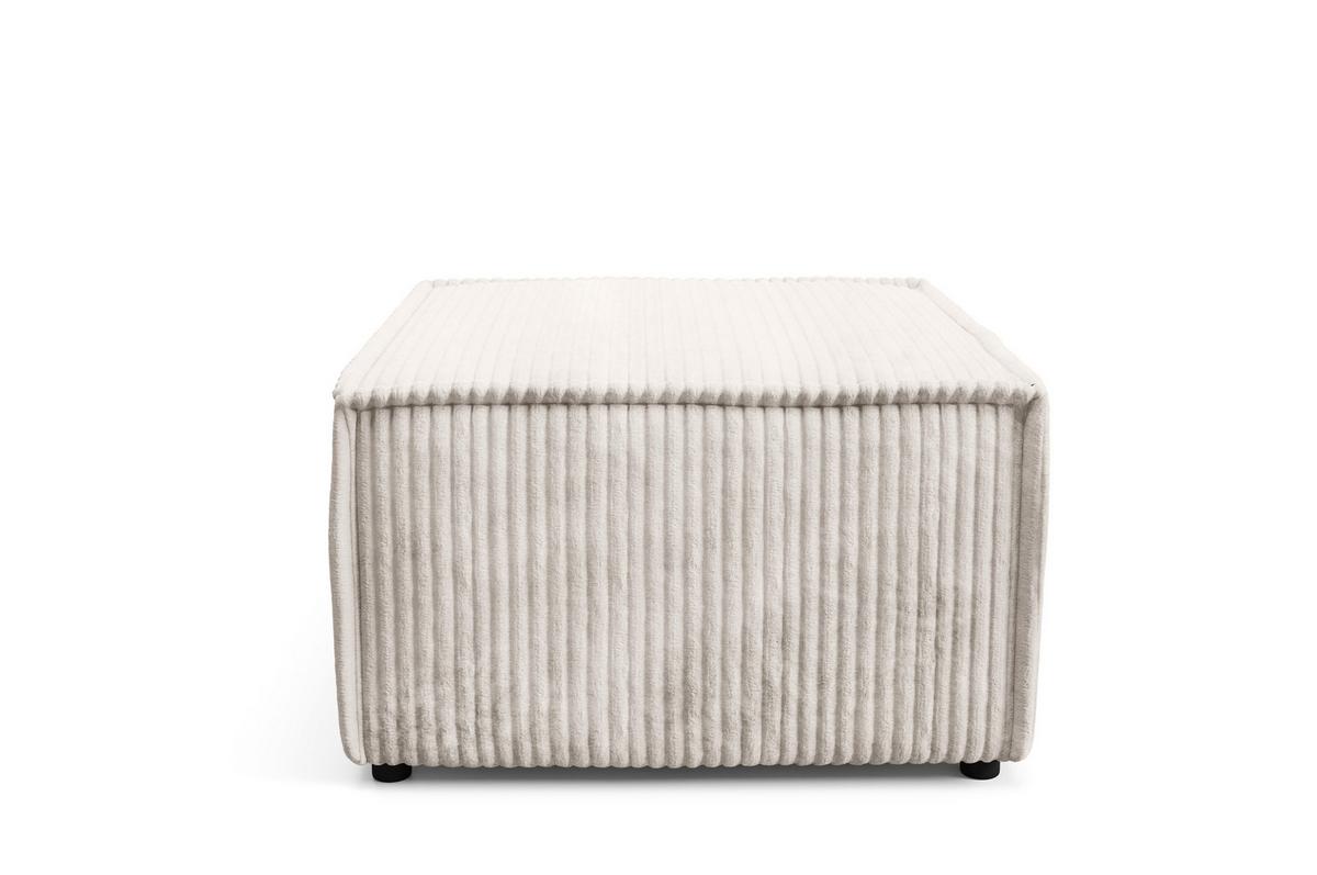 POLSTERHOCKER TESSO Modern Sitzhocker, Fußhocker Creme - Creme, Holzwerkstoff/Kunststoff (76/41/76cm) - MASSENO