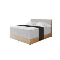 BOXSPRINGBETT LOLLI9 -KING 120x200 - H3/H4 Hellgrau - Hellgrau, Holzwerkstoff (120/200cm) - ALTDECOR