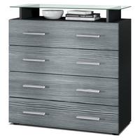 KOMMODE Pavos Avola-Anthrazit - Anthrazit, Holzwerkstoff (76/81/35cm) - Vladon