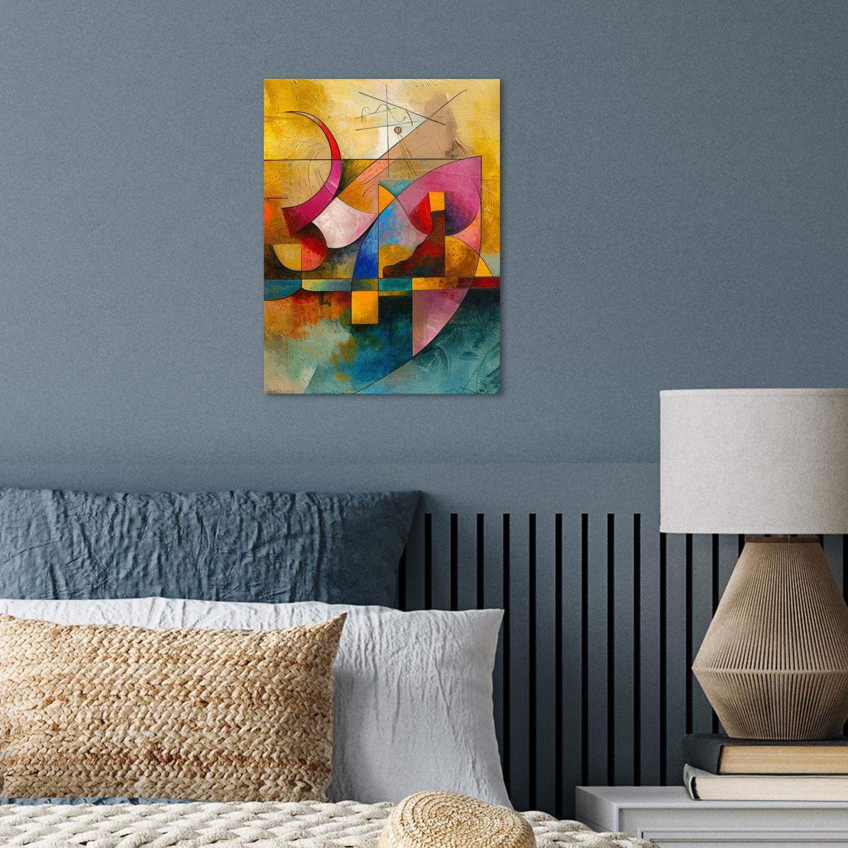 POSTER Kunst - Abstrakt - Modern Wandbilder 30x40 cm - Gelb, Papier (30/40/0.1cm) - MuchoWow