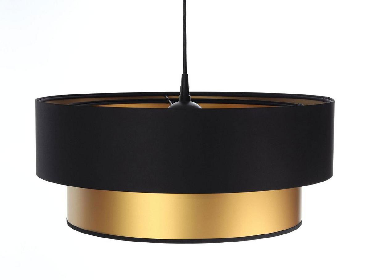 HÄNGELEUCHTE Gold 60/20 cm - Goldfarben/Schwarz, Kunststoff (60/1/20cm) - ONZENO