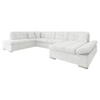 ECKSOFA Bergen, Seite: Rechts - Silberfarben/Hellgrau, Holz/Textil (345/76/205cm) - MIRJAN24