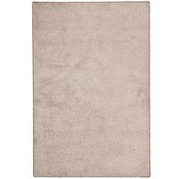 HOCHFLOR VELOURS TEPPICH MONA - Taupe, Textil (133/133cm) - Snapstyle