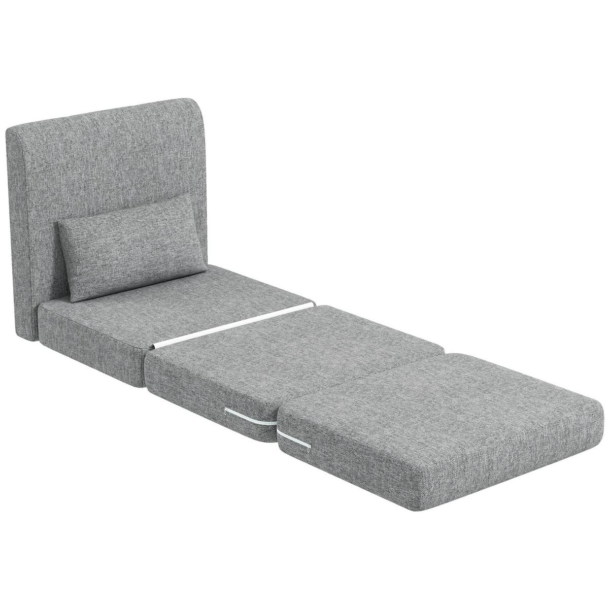SOFA Fyvan 80/75/74cm - Grau, Textil (75/74/80cm) - ZMH