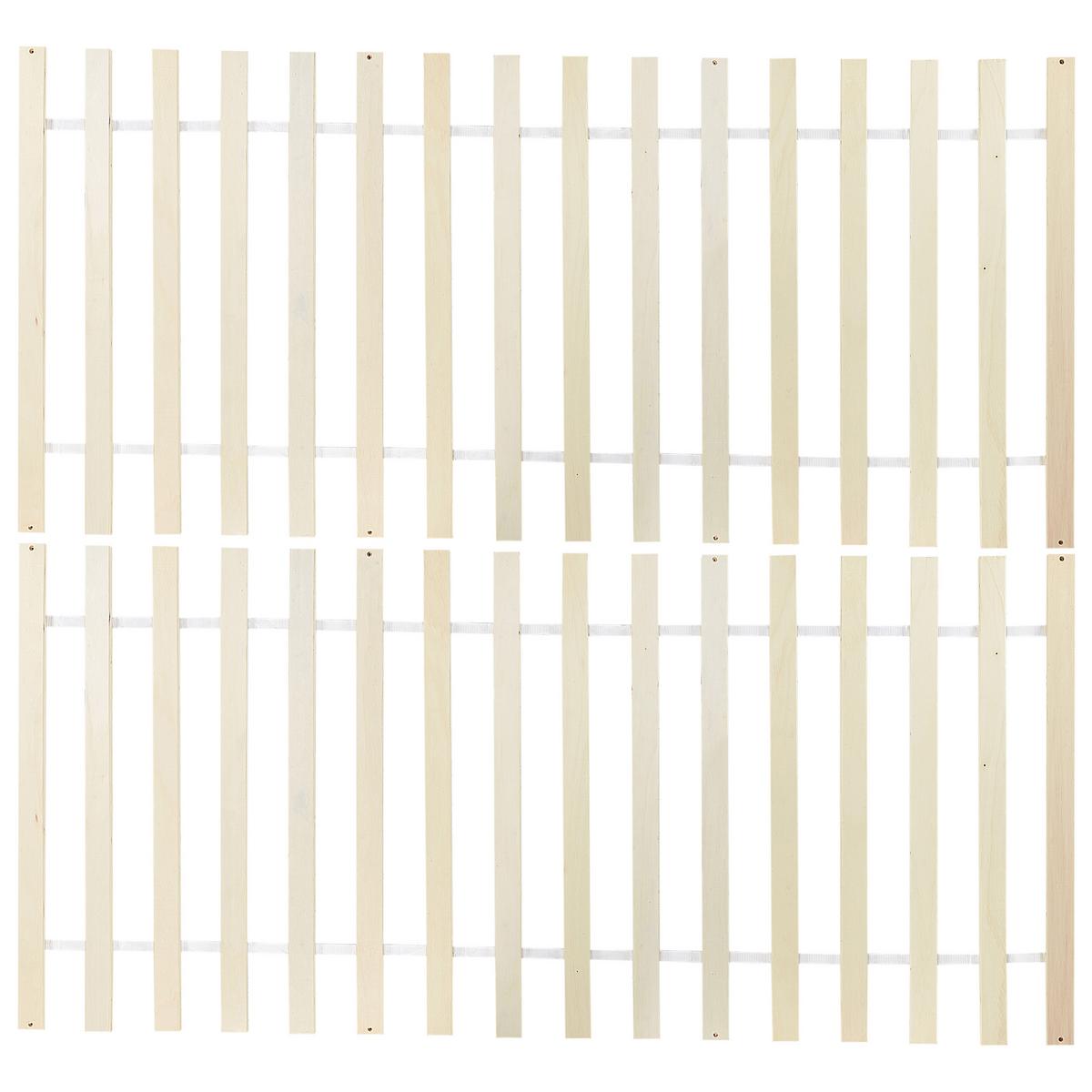 BETT mit Lattenrost 140x200 cm Weiß Royan - Weiß, Holz (140/200cm) - Beliani