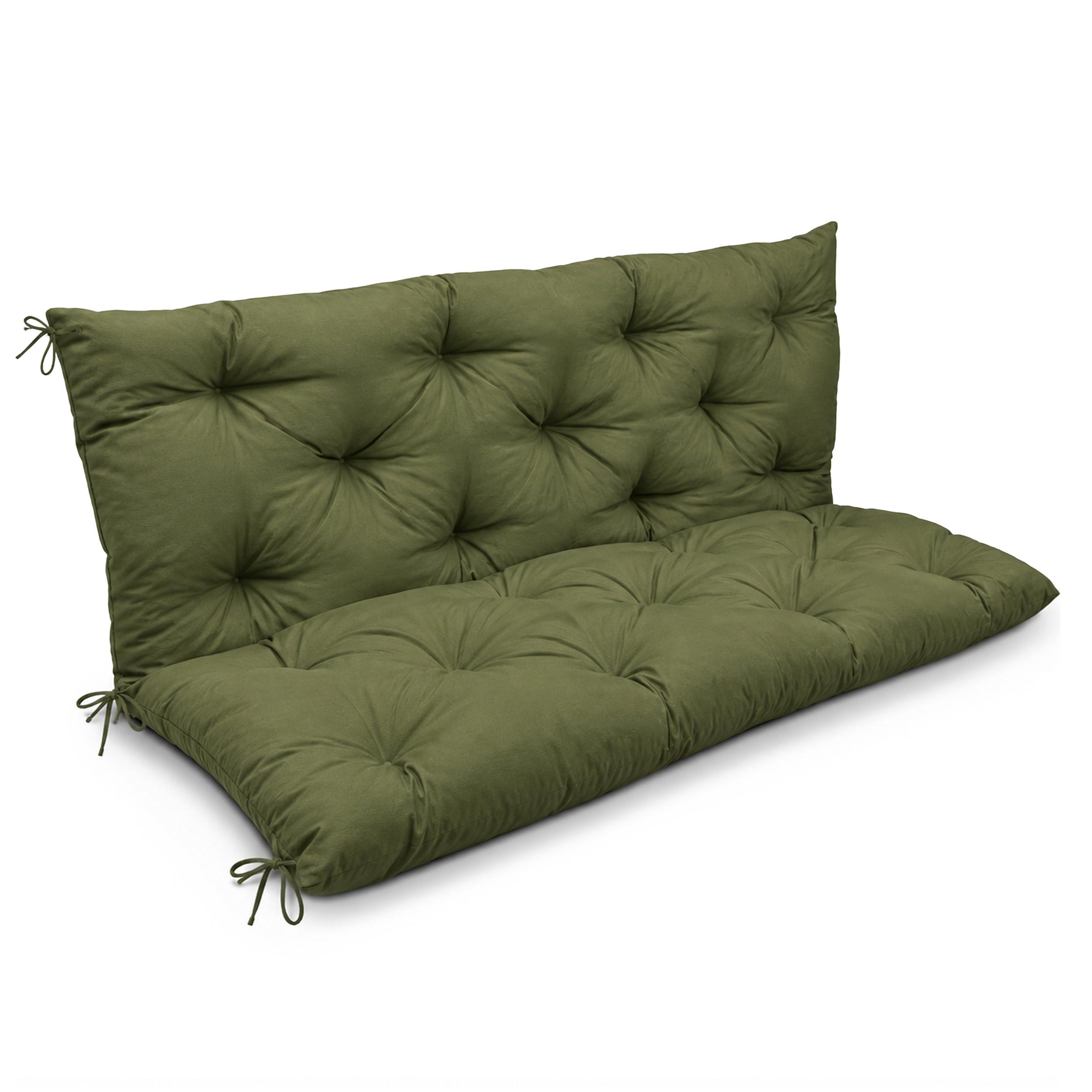 BANKAUFLAGE Flair BR 180x50cm Olivgrün - Olivgrün, Textil (50/180cm) - Beautissu 